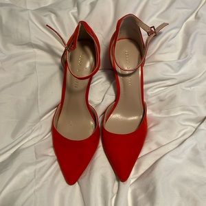 Kelly & Katie Red Strappy Pumps, 8.5